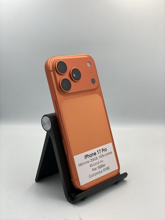 Iphone 17 Pro - 256GB, 100% baterie, 43 cicluri inc. 1 an garantie