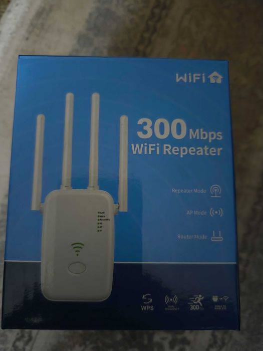 Усилвател на безжичен сигнал, Chigoods, WiFi Extender, 300Mbps ,черен