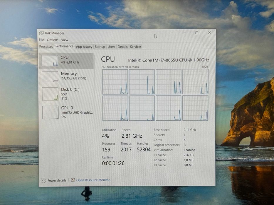 Лаптоп DELL LATITUDE 5400 14" i7-8665U, 16GB, 256GB NVMe, 14" FullHD