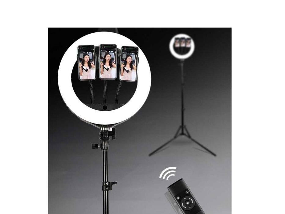 Ring Light LED Fotografie Lampa Circulara Ring Trepied
 210 cm