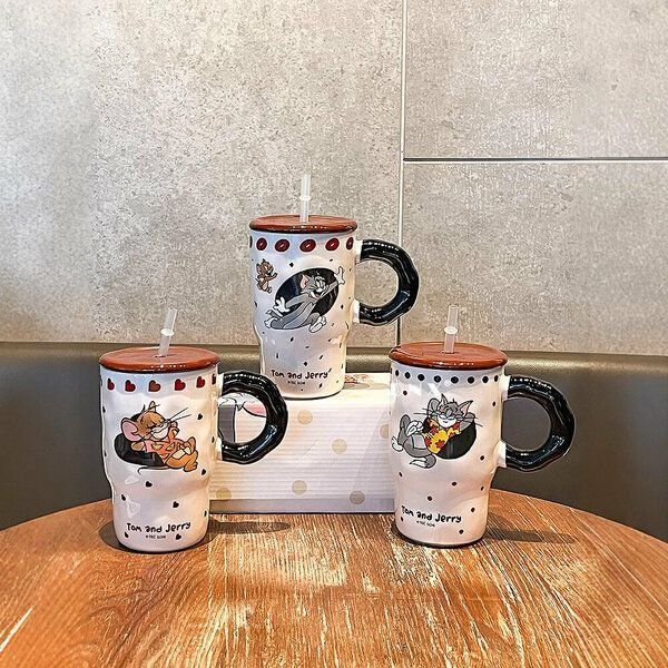 Кружка "Том и Джерри" С крышкой