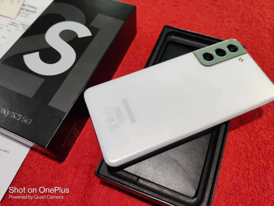 Samsung Galaxy S21 5G 128GB 8RAM Phantom White 24м.гаранция от Емаг