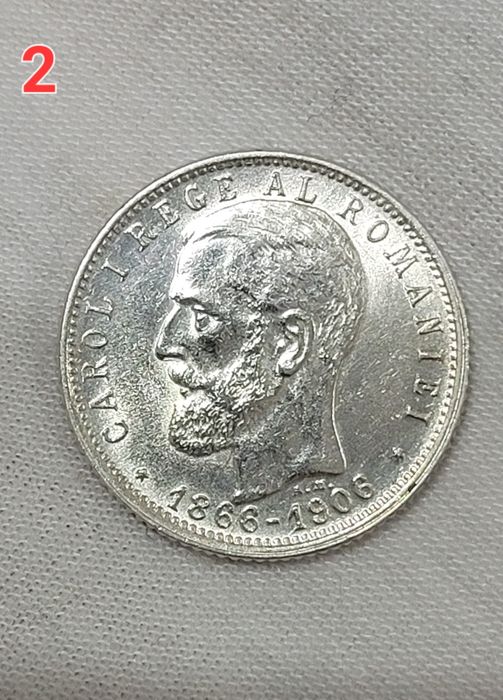 Moneda 1 leu 1906 Carol l bani vechi