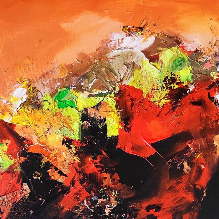 Pictura / Tablou acrilic, 70 x 50 cm, nu necesita inramare