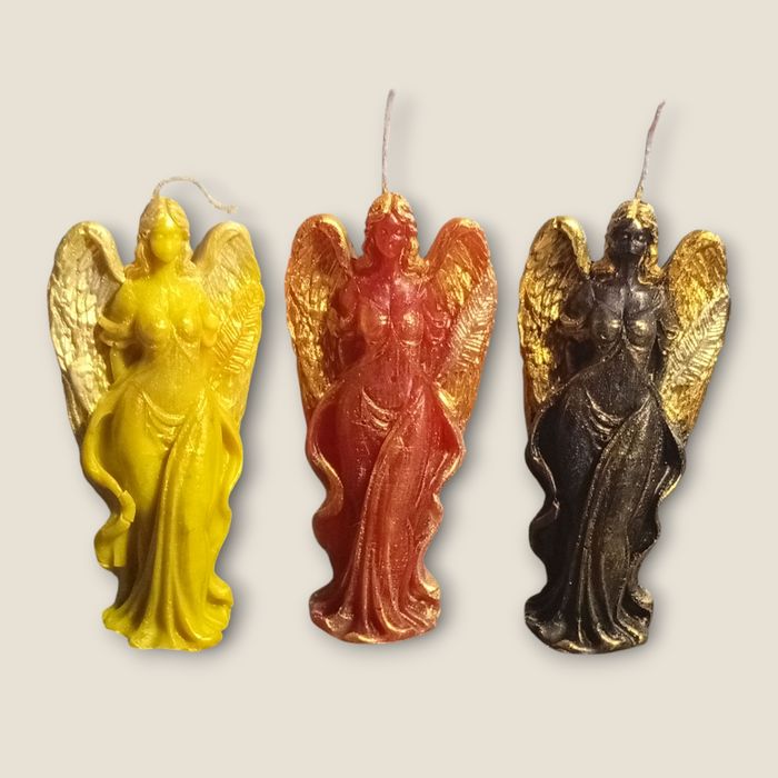 Новогодние свечи ручной работы