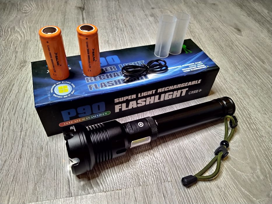 Lanterna PROFESIONALA  XHP90.3 v2 + COB,  100% metal