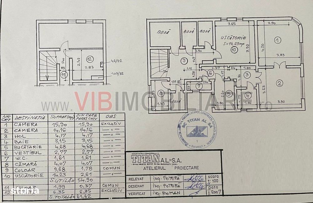 Piata Alba Iulia - Matache Dobrescu - apartament 2 camere in vila