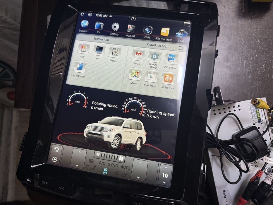 * Android монитор 12.1 штатное головное устройство на LandCruiser 200