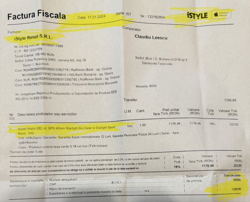 Apple Watch SE 2 - 40 mm, 2024