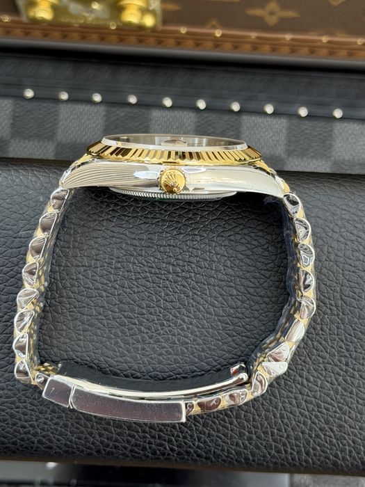 Rolex Date Just Diamond 41mm Champagne Dial