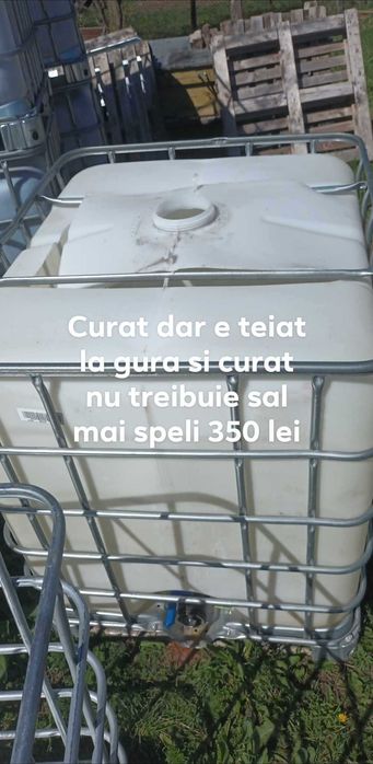 Vand Bazine 1000 litri pentru apa potabila cu palet metal sau plastic