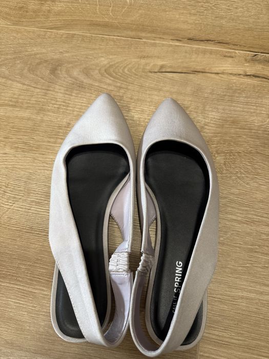 Сатенени обувки - лилави