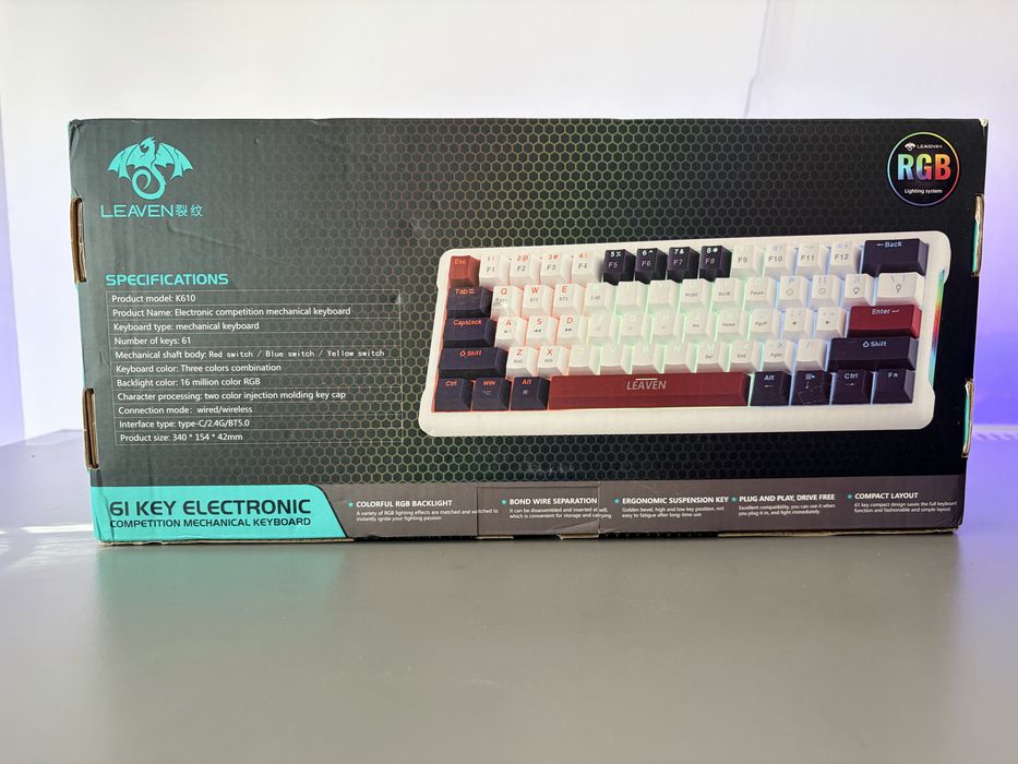 Vand tastatura Leaven cu RGB NOUA!