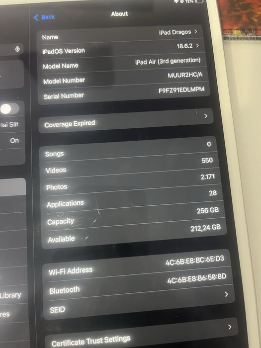 Ipad air 3 pentru piese