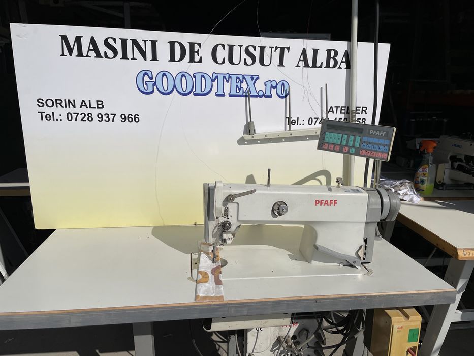 Masina de cusut liniar  PFAFF 953 automata cu taiere ata