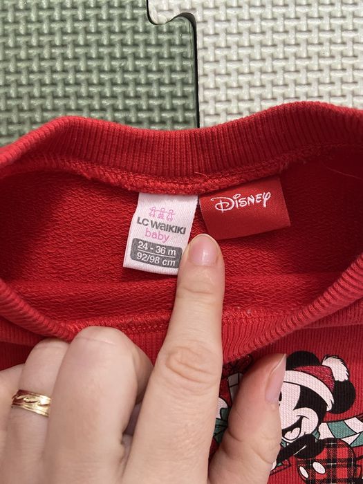 Bluză fată Minnie &Mickey Mouse mărime 92-98 LCW Disnay Crăciun