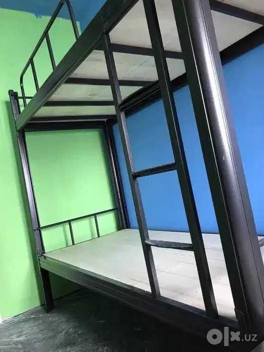 Krovat 2 qavatli metall, 500 kg yuk | Кровать двухъярусная