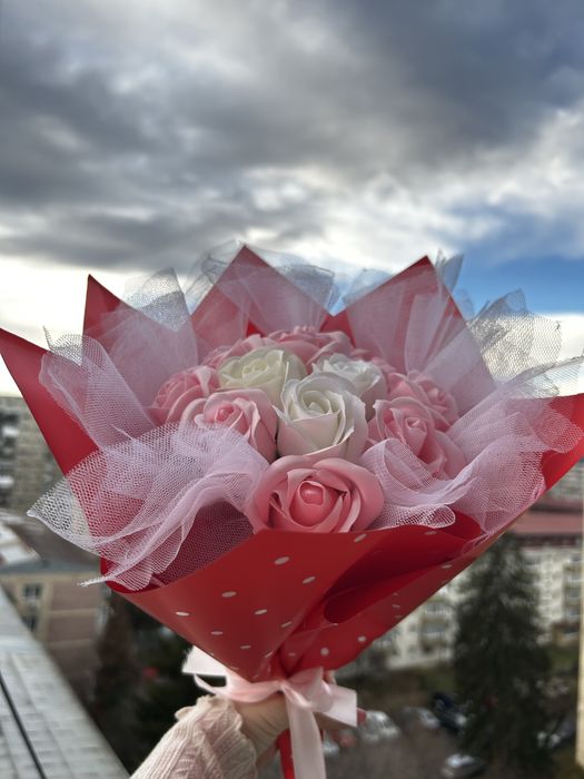 Buchet trandafiri de sapun