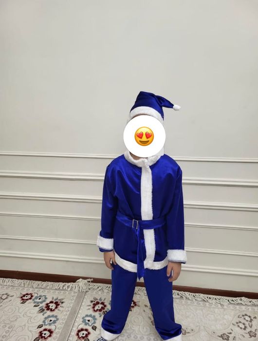 Костюм Санта клаус в красном и синем цвете