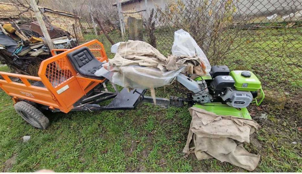 Мотофреза с ремарке и аксесоари за оране