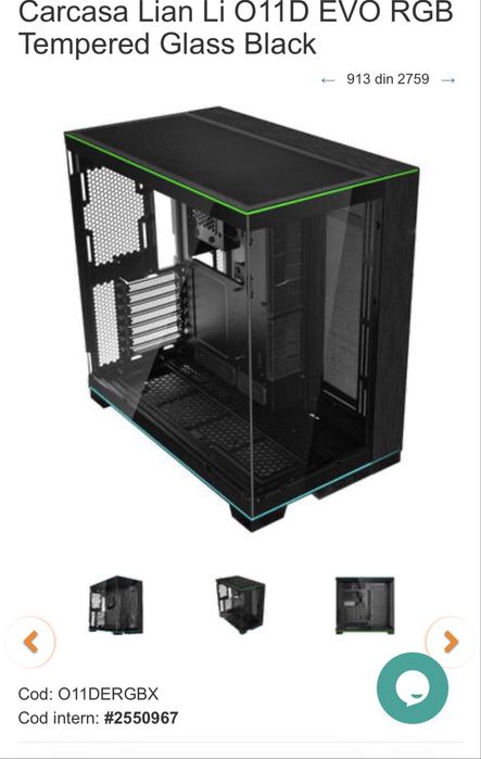 Carcasa Lian Li 011D EVO RGB pc gaming led suport verical gpu lian li