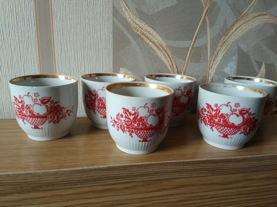 Стаканы,  бокалы , б/у , фарфор