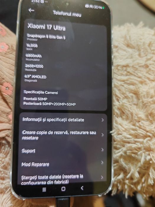 Vand Xiaomi 17 ultra 512/16 Black, CN version