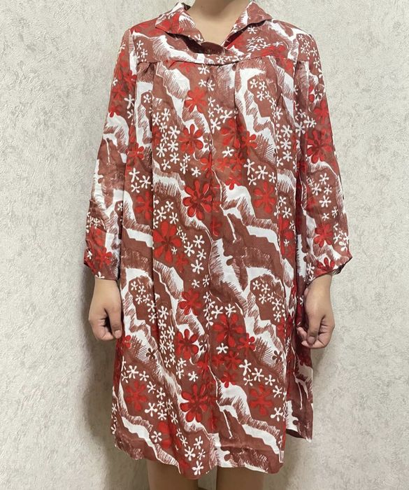 Платье КРЕПСАТИН ретро  +  Х/Б ПЛАТЬЕ