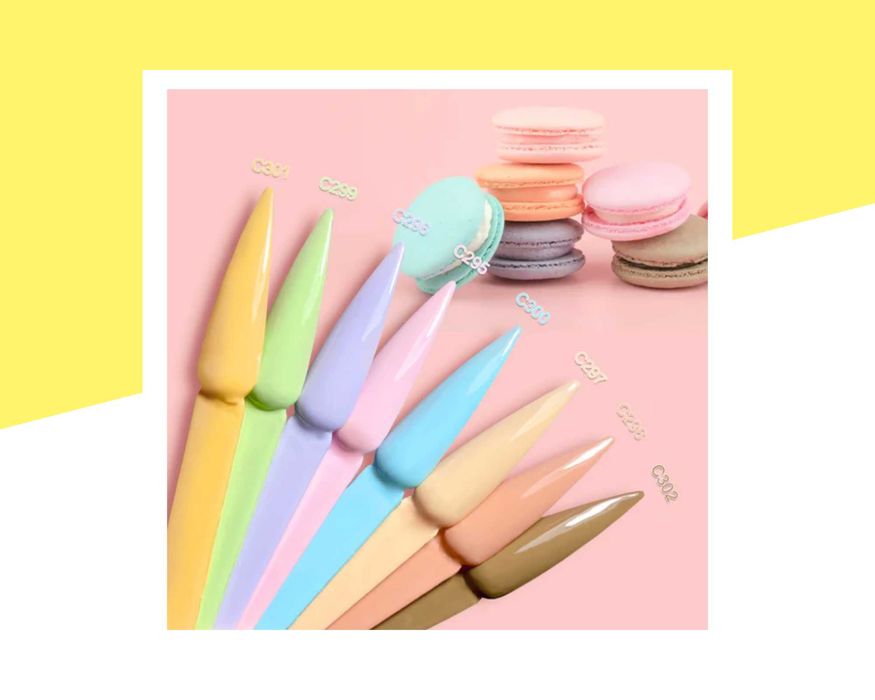 Професионален UV/LED пастелен гел лак серия "Macaron" CANNI - 16 мл.