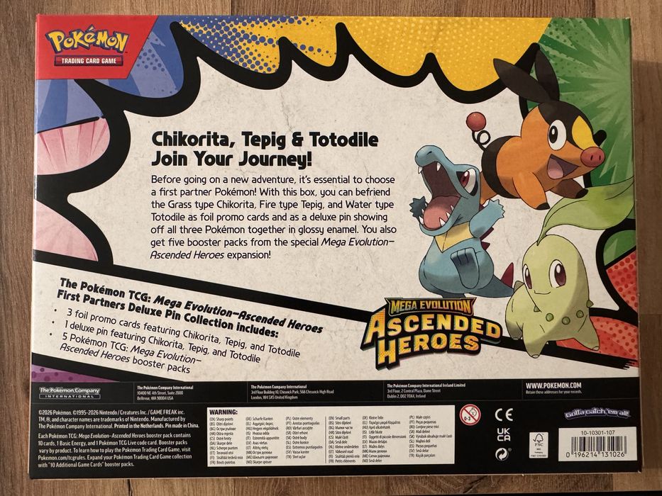 Pokemon TCG Ascended Heroes first partner pin collection