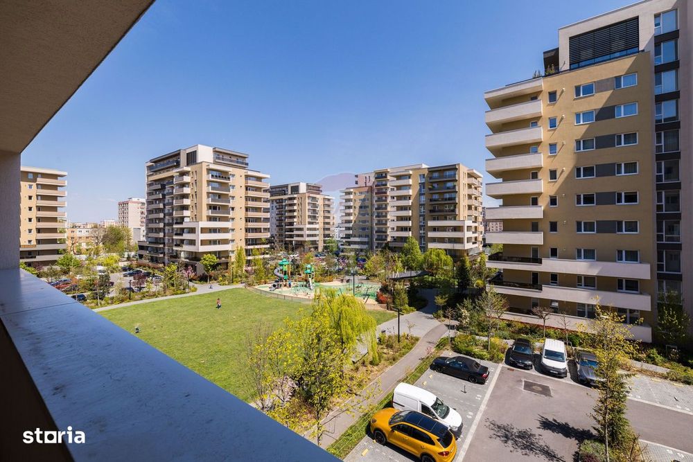 Apartament 2 camere în Urban Plaza. Vedere spre parc. Mobilat complet.