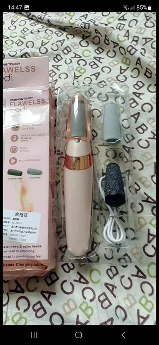 Электрическая пемза-пилка Flawless Pedi, удаление мозолей ног и пяток