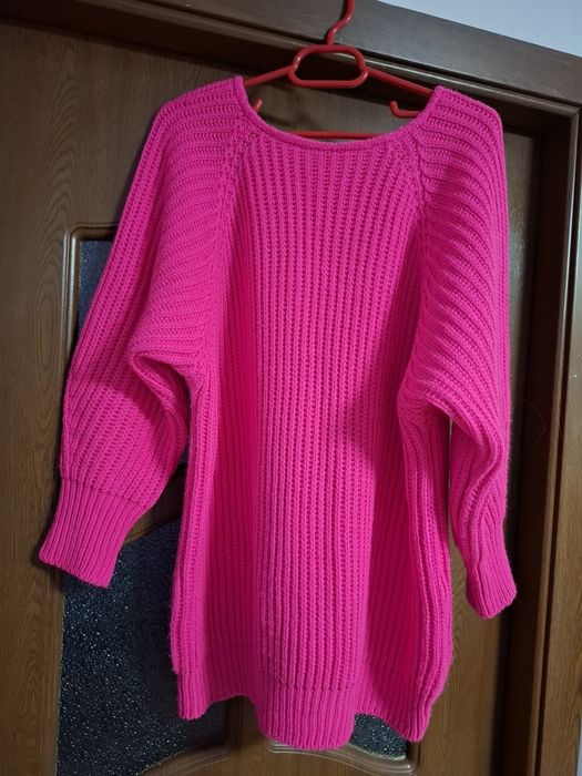 Pulover de iarna roz