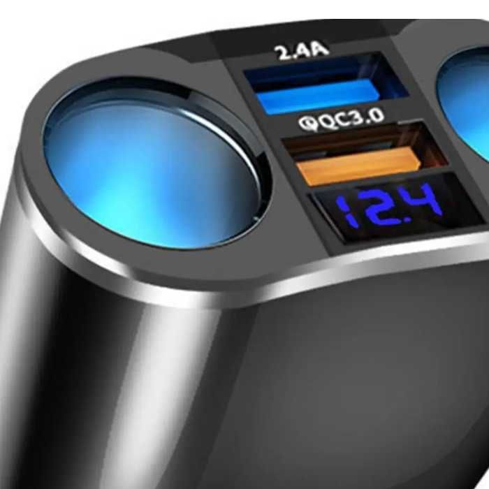 Разклонител за запалка + волтметър PG152