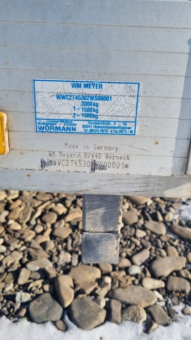 Remorca WM Meyer 3000 kg basculare