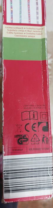 Cablu luminos,multicolor,nou in cutie