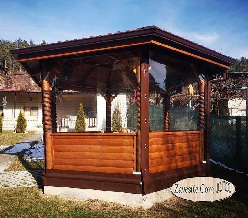 Изработка на Ветроупорни завеси, Сенници, Врати за навеси и Навеси!