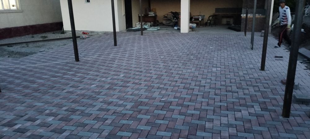 Укладка брусчатка