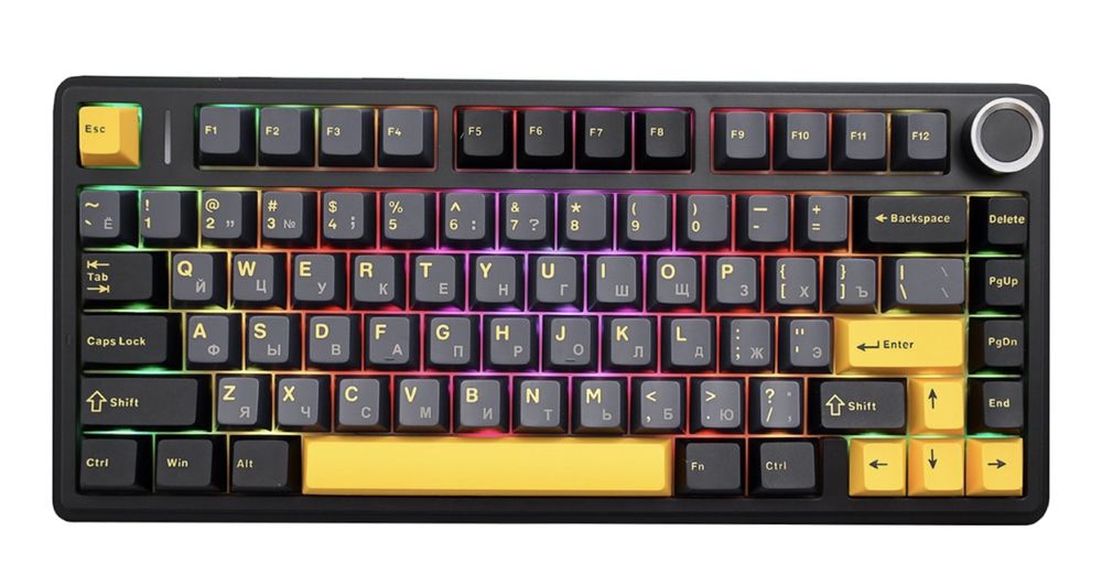 Продается Aula f75 в черном варианте (Бу)