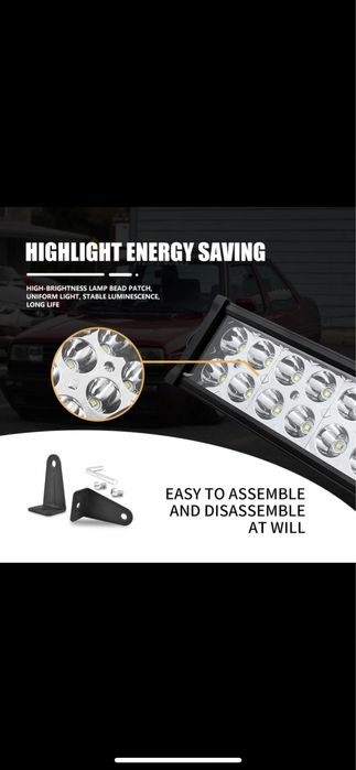 Proiector LED BAR 72W, 120W, 180w, 240W, 288W off-road ATV SUV BARCA