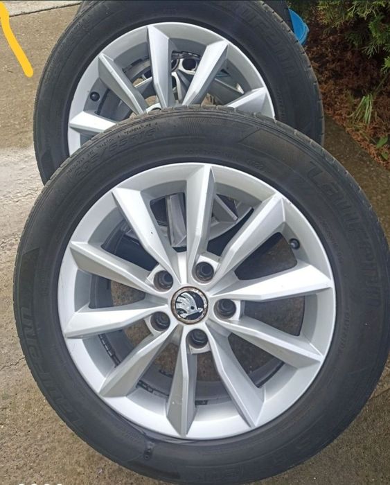 Jante/roti aliaj Skoda Octavia 3/ VW 5x112, R16 cauciucuri vara