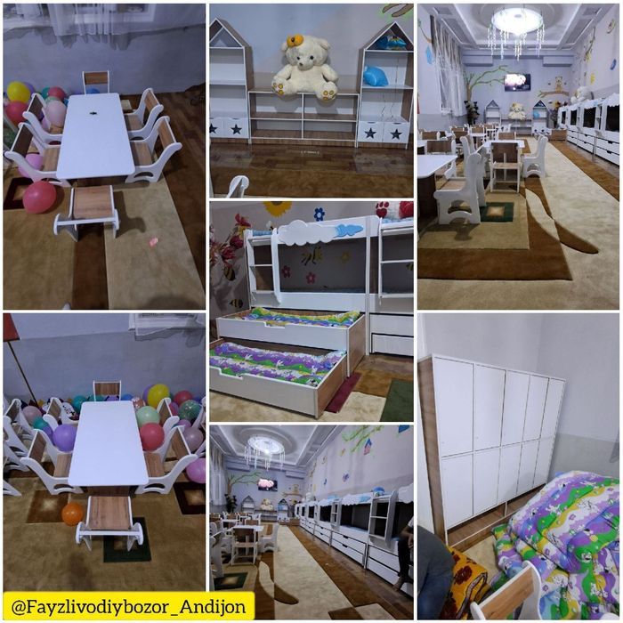 Богча , садиклар учун крашенний лмдф дан сифатли мебеллар