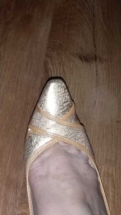 Кожаные туфли на 39 р. Италия