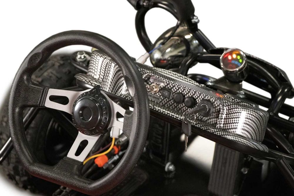 Buggy electric pentru 2 copii NITRO Gokart Hunt 650W 36V 20Ah Blue