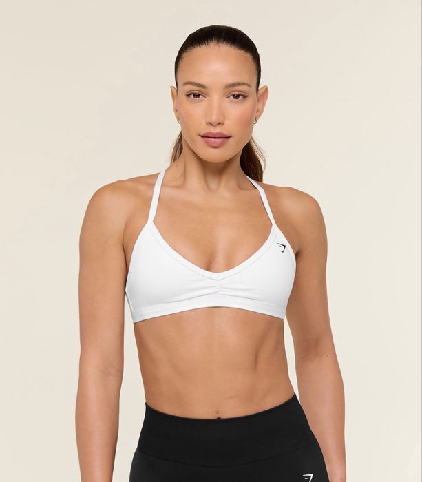 Gymshark Minimal Sports Bra  White S/M