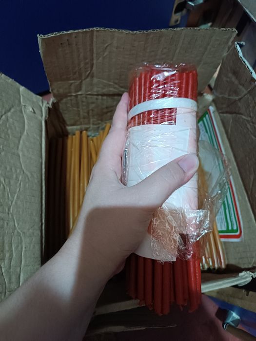 Свечи церковные восковые шам лавандовые