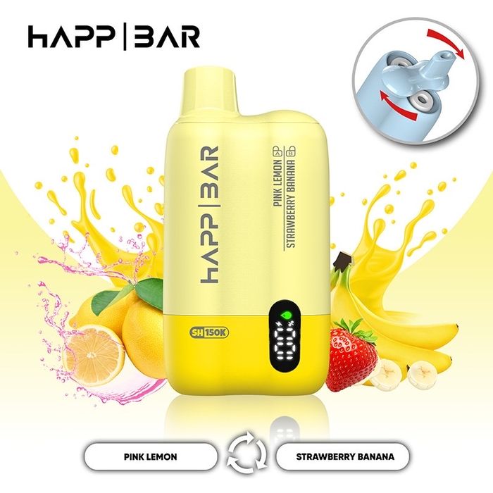 Vape Happ Bar 150k puffs, 2 arome interschimbabile