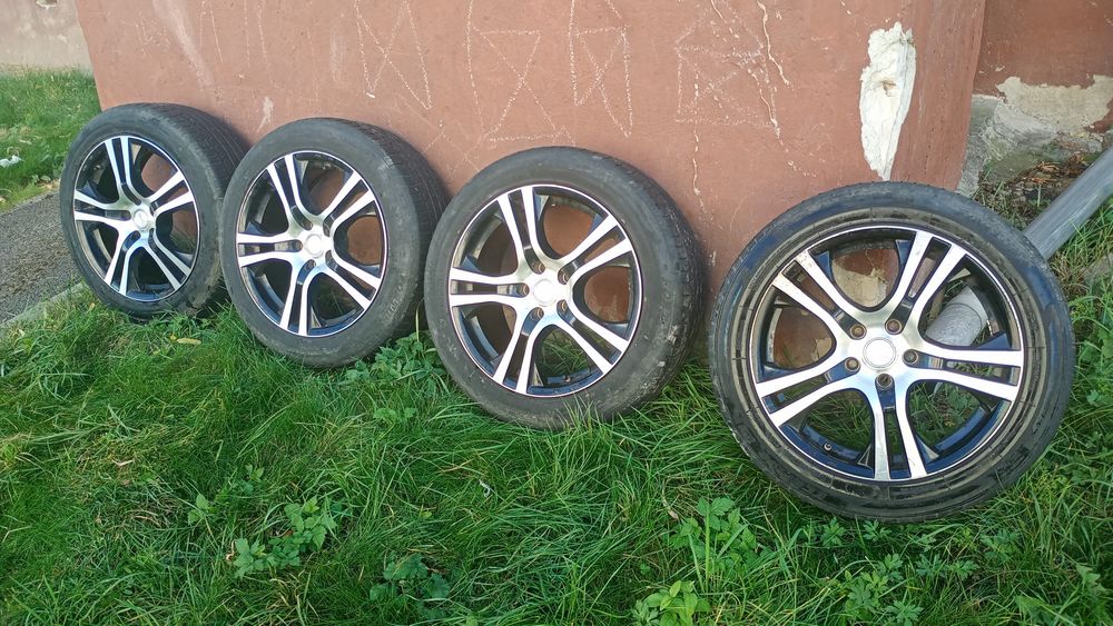 Set 4 Jante Aliaj 18" PLATIN Germania 5x112 5x114.3 - Tiguan Q5 Kodiaq Tucson - 1000 lei - Sibiu