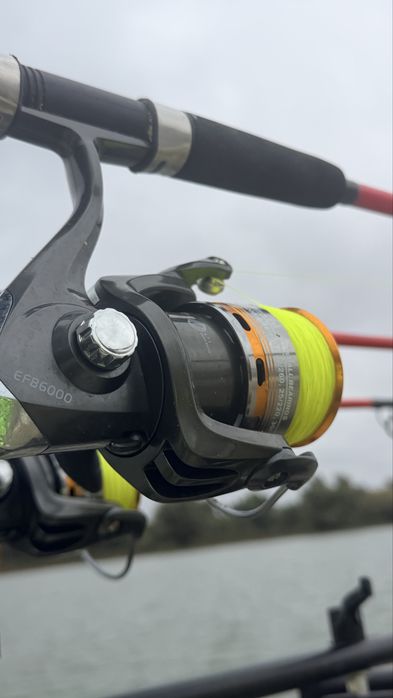 Lansete Dunare East Shark Echipate Complet 4 Bucati 2,4m Pline