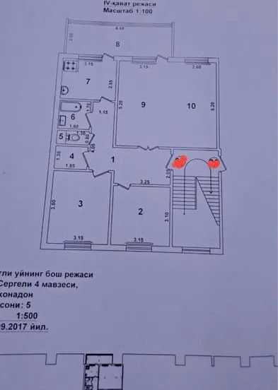 4/4/5. Сергели 4. Квартира 92 м², зал удвоенный. Метро "Turon" - 900 м
